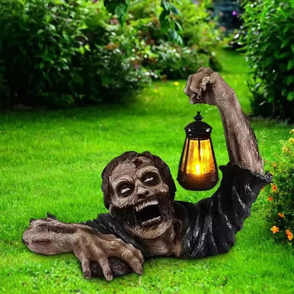 Gruseliges Zombie-Halloween-Dekor für den Außenbereich mit LED-Beleuchtung