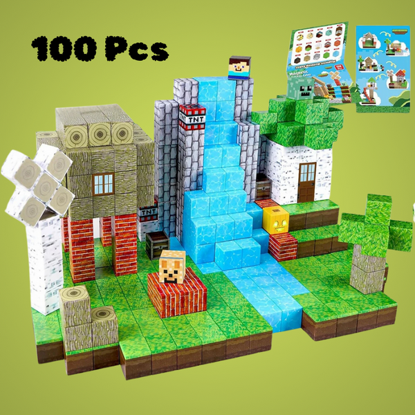 Magnetische Bausteine | 100-teiliges STEM-Spielzeugset