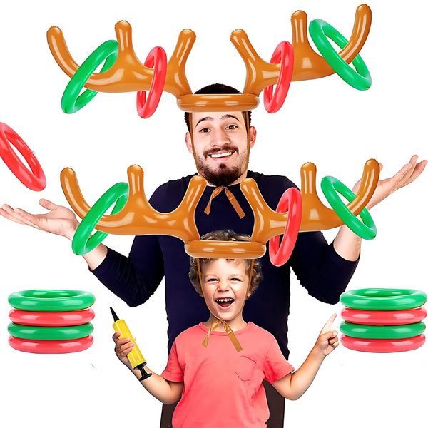 Rentiergeweih Ringwurfspiel für Weihnachten