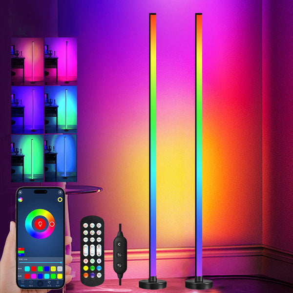 Intelligente LED-Stehleuchte mit dimmbarer Helligkeit