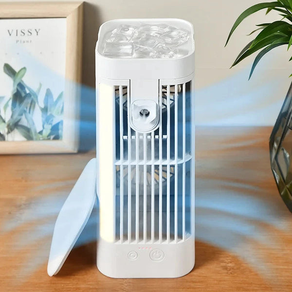 Mini Tragbarer Klimaanlagen-Tischventilator mit Sprühkühlung