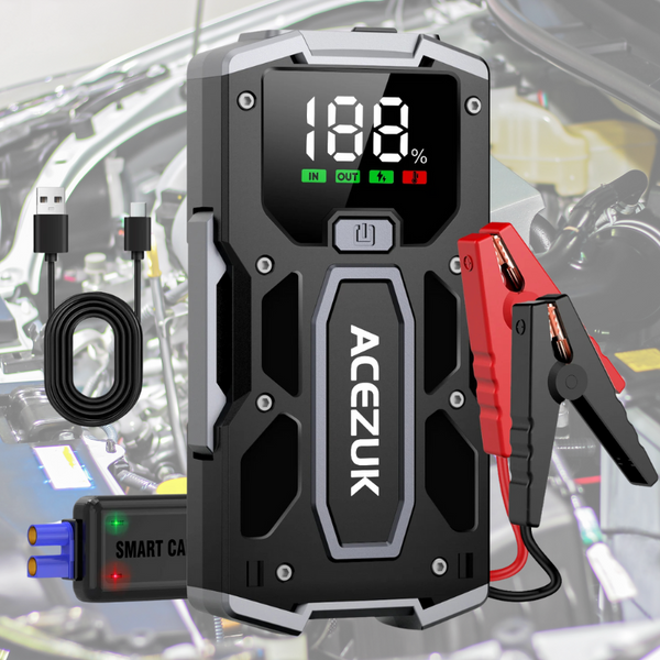 Tragbarer Auto-Starthilfe-Booster mit Powerbank - 3000A