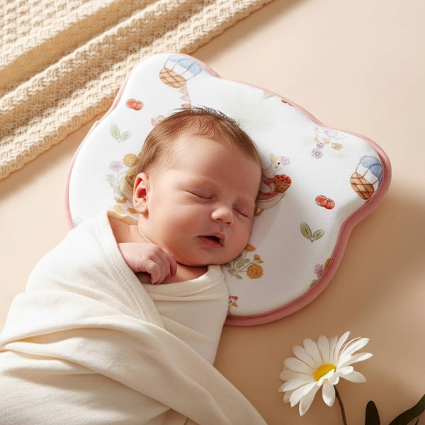Baby-Kopfkissen gegen Plattkopf - Anti-Deformations- und schweißabsorbierendes Kissen