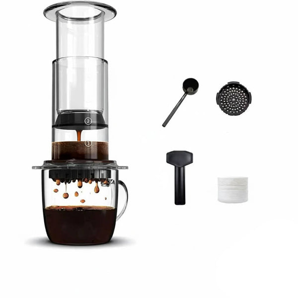 Kaffeepressmaschine für aromatischen Kaffee