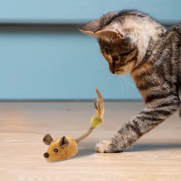 Intelligentes interaktives Katzenspielzeug in Mausform