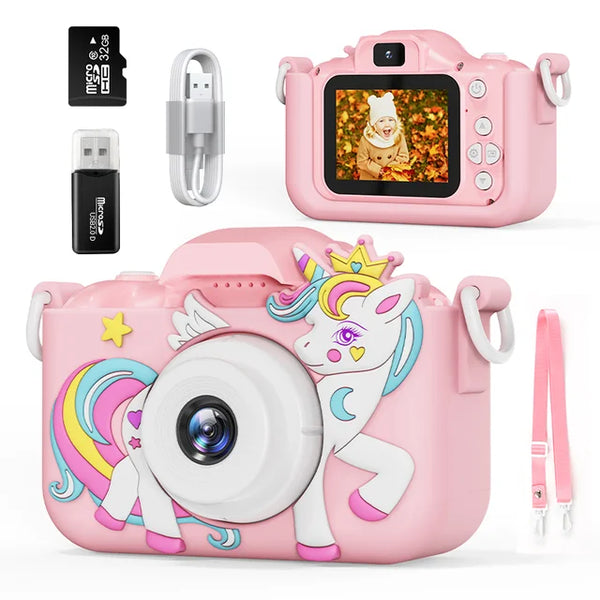 Digitale Kinderkamera mit 32GB Speicherkarte