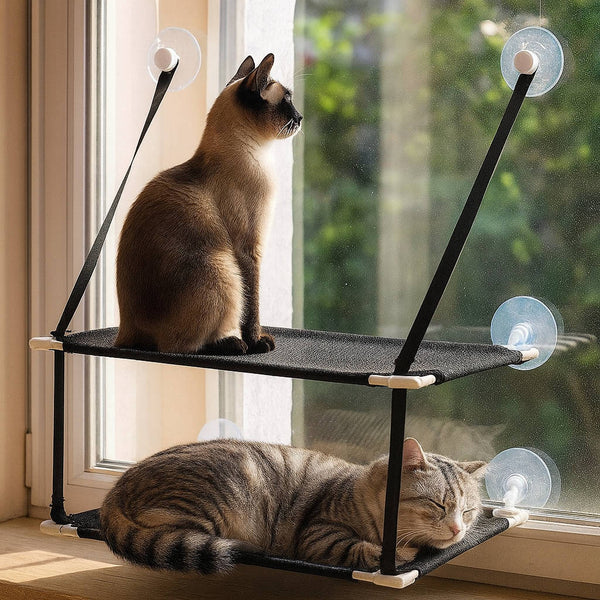Gemütliche Fenster-Hängematte für Katzen