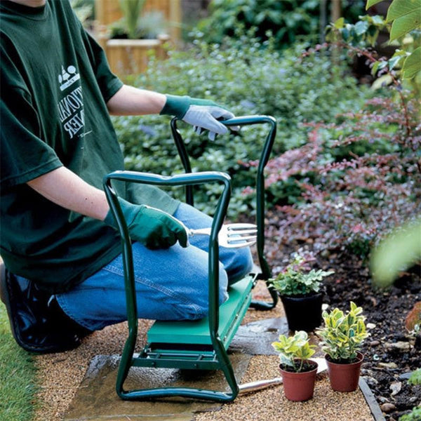 Ergonomische Garten-Kniebank und Sitz (Grün)