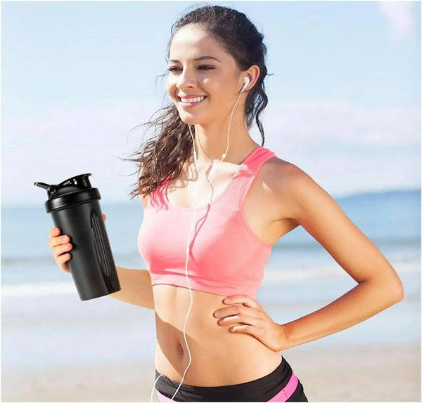 Auslaufsicherer 600ml Protein-Shaker mit Mischball