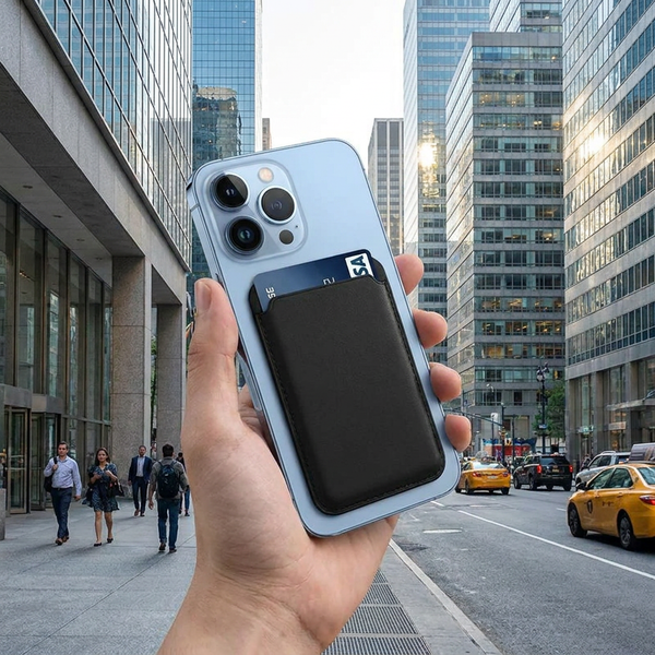 Magnetische Leder-Kartenhalter-Geldbörse für iPhone