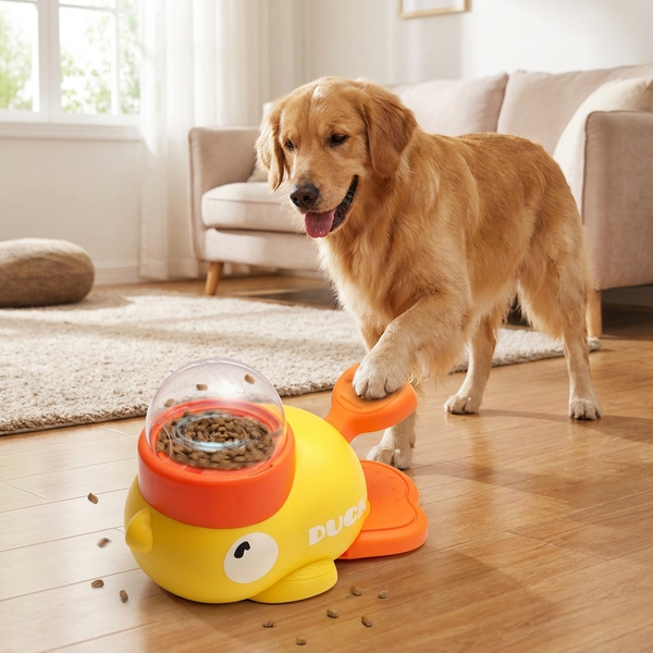 Interaktives Enten-Puzzle-Futterspielzeug für Hunde