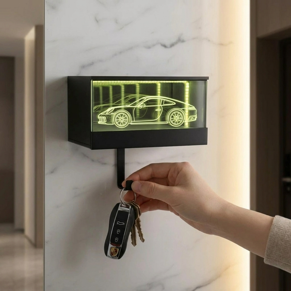 Infinity LED 3D-gedruckter Autoschlüsselhalter