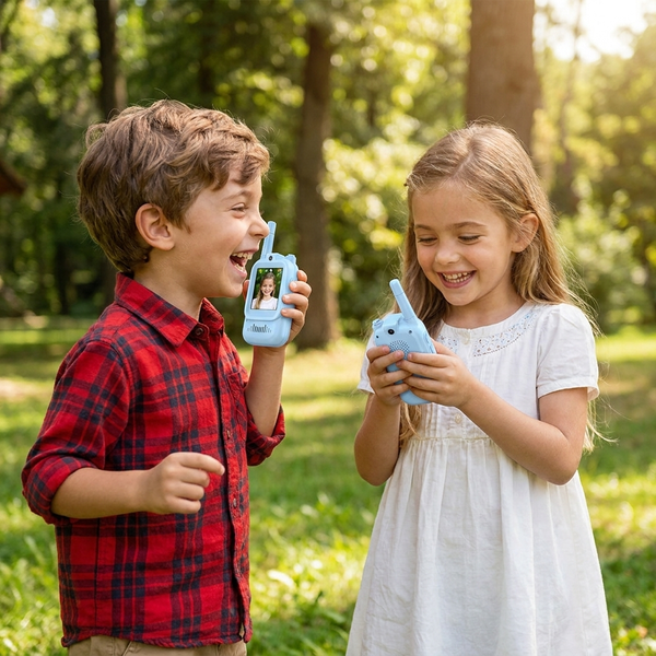 Kinder 2er-Pack Video-Walkie-Talkies