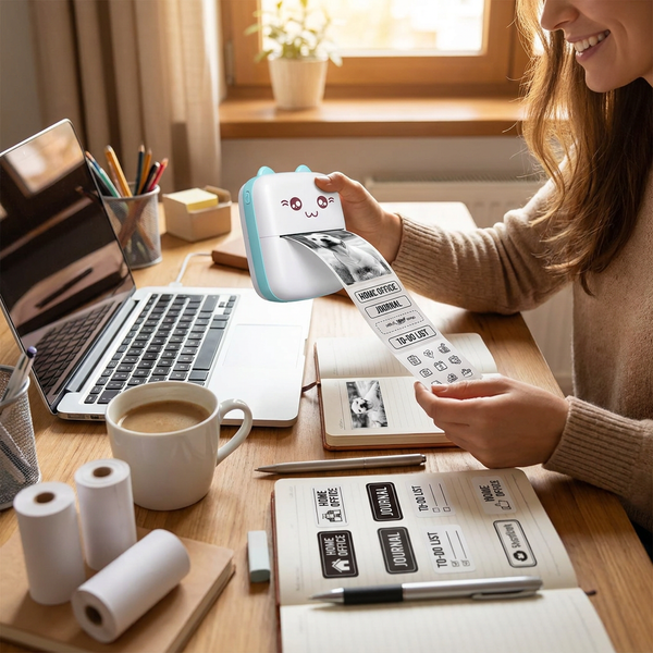 Tragbarer Mini-Thermodrucker für kabellose Etiketten