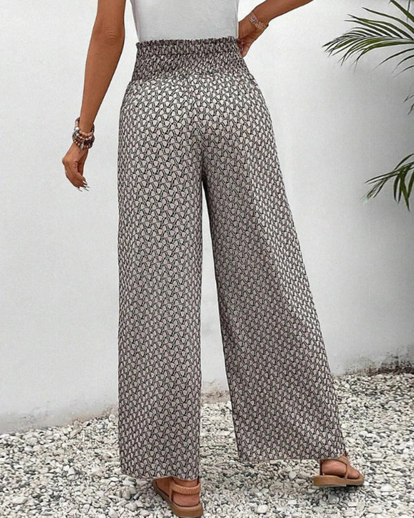 Damenhose mit geometrischem Muster