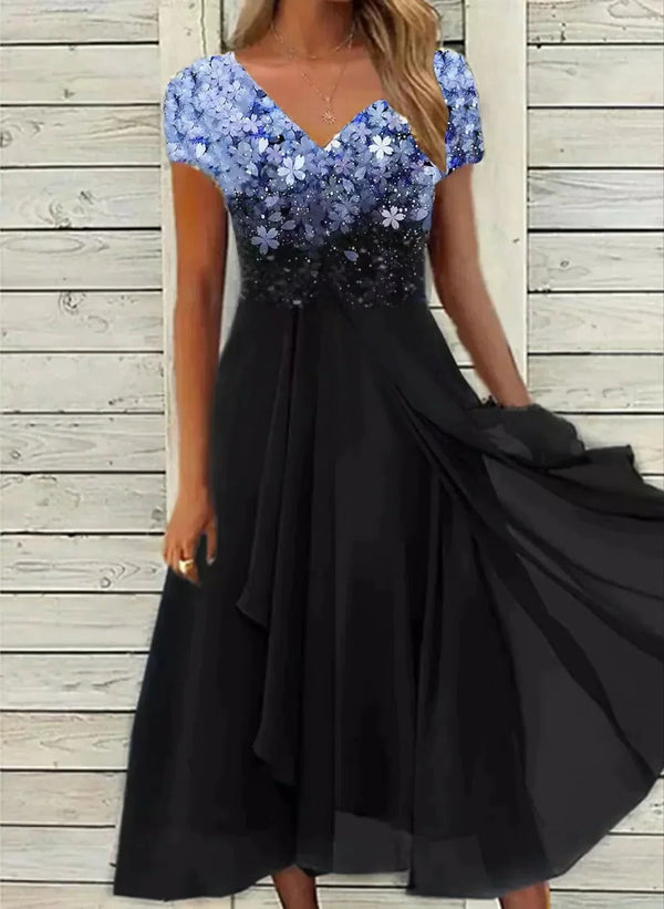 Elegantes Damen-Partykleid aus Chiffon