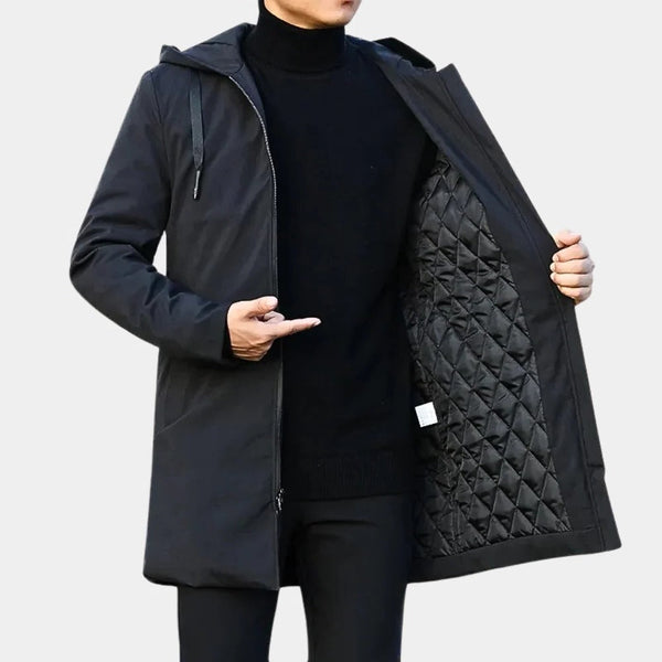 Eleganter langer Herrenmantel