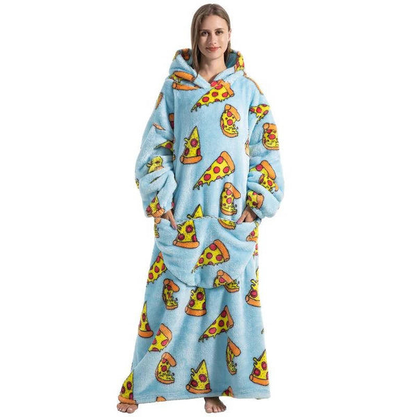 Langer tragbarer Decken-Hoodie