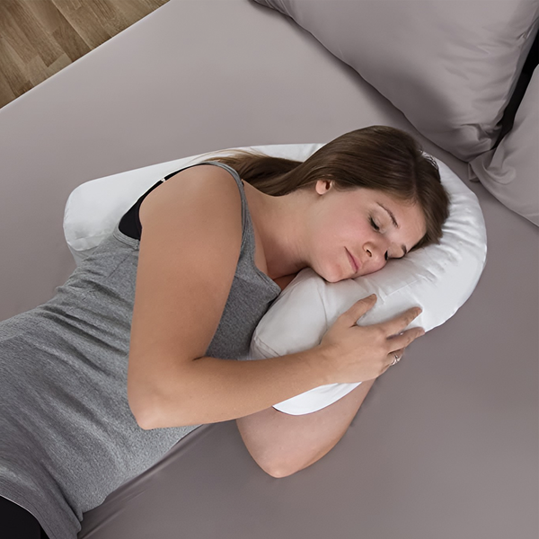 Orthopädisches Seitenschläferkissen mit Ohröffnung
