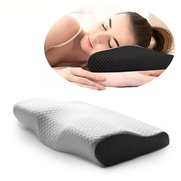 Ergonomisches orthopädisches Memory-Schaum-Kissen bei Nackenschmerzen