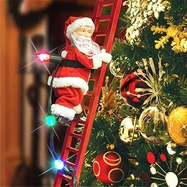 Kletternder Weihnachtsmann
