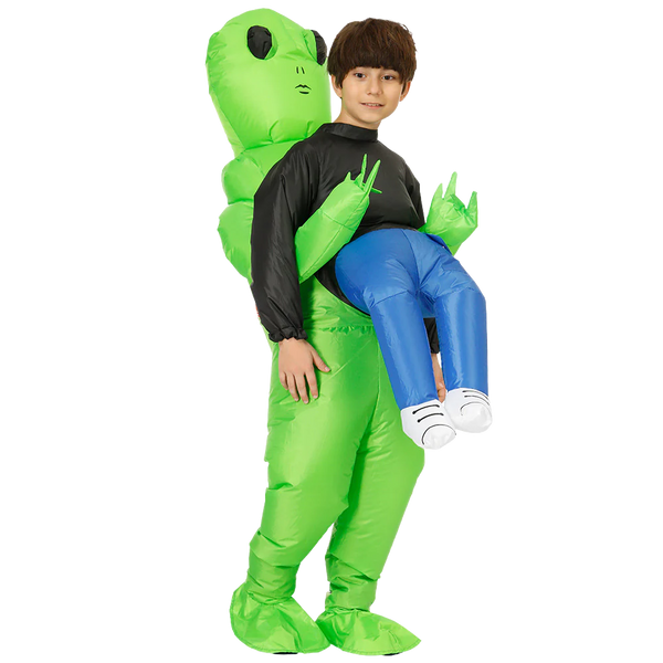 Aufblasbares Alien-Kostüm für Erwachsene und Kinder