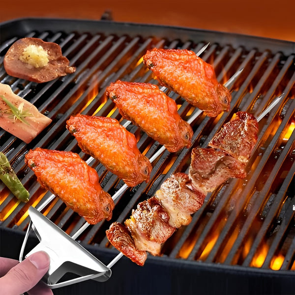 Dreizackiges Grillspieß-Set