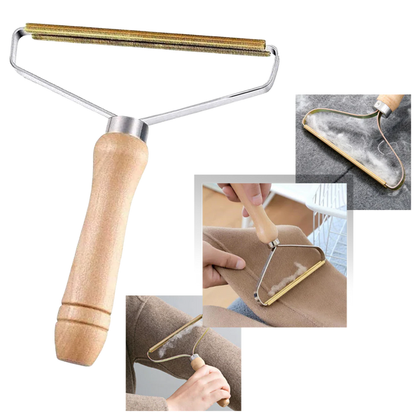 Hölzerner Tierhaarentferner