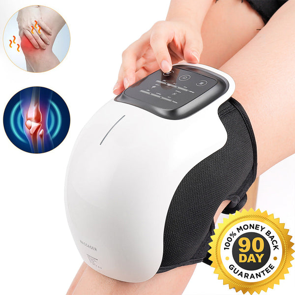 Kniemassagegerät mit Wärmetherapie | Schmerzlinderung & Gelenkregeneration - Tragbare beheizbare Kniemassage für Komfort & Mobilität