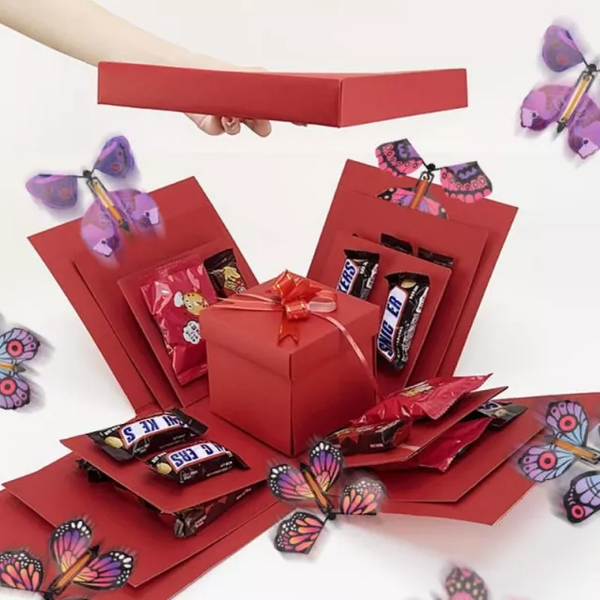 DIY Valentinstag Magischer Schmetterling Foto Überraschungsgeschenk