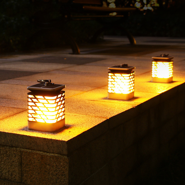 Dekorative Solar-LED-Gartenlaterne für den Außenbereich