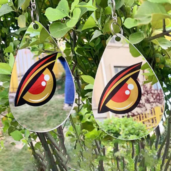 Reflektierende Vogelschreck-Scheibe mit Augenmotiv