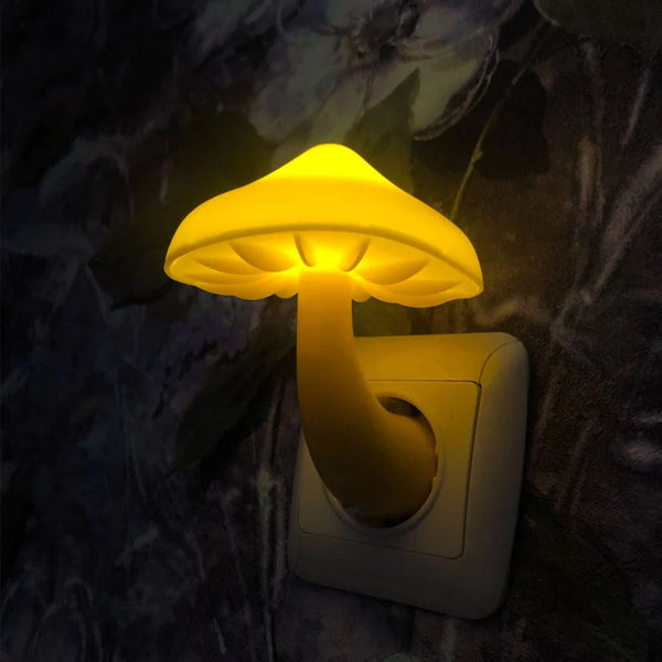 Dekorative Pilz-Lampe mit stimmungsvoller Beleuchtung
