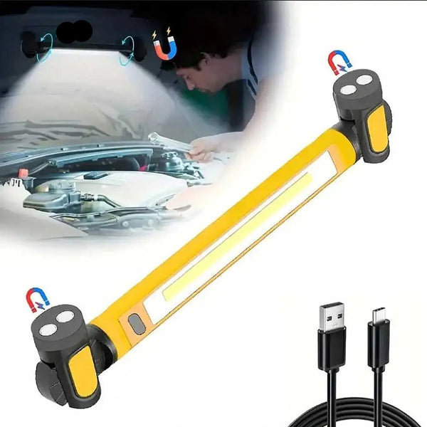Wiederaufladbare LED-Arbeitsleuchte mit Magnetfuß
