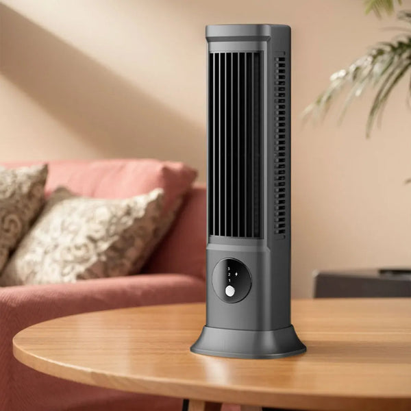 Kompakter wiederaufladbarer Schreibtischventilator mit Klimafunktion