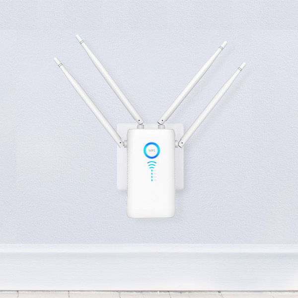 Kabelloser WLAN-Repeater zur Reichweitenverstärkung für Internet-Signale