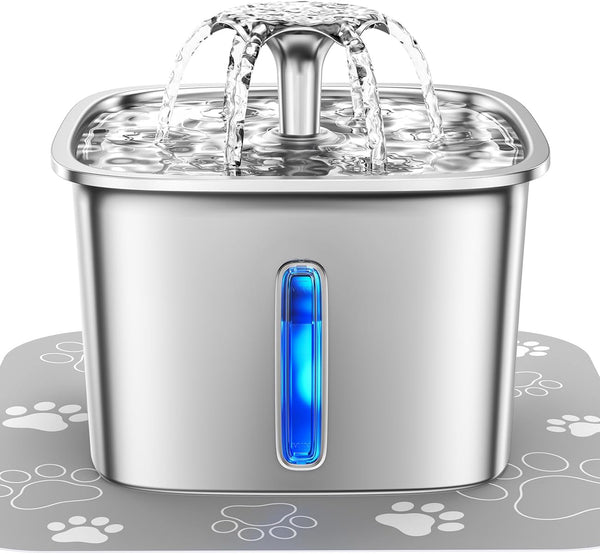 Edelstahl-Trinkbrunnen für Katzen