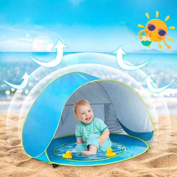 Baby-Strandzelt mit UV-Schutz