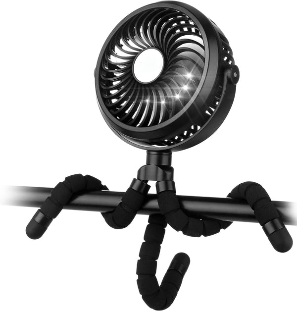 Tragbarer Kinderwagen-Ventilator mit flexiblem Stativ