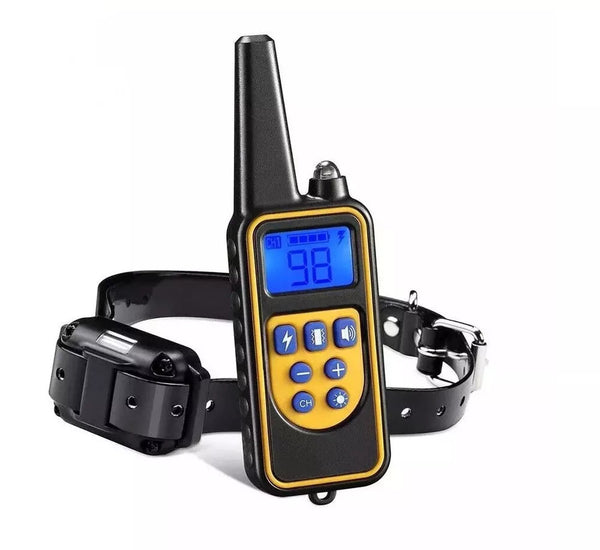 Wasserdichtes elektronisches Hunde-Trainingshalsband mit 800m Reichweite und Fernbedienung