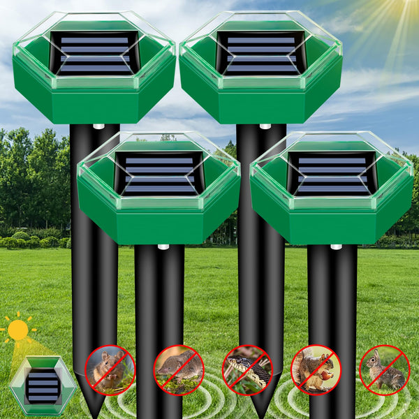 Ultraschall-Maulwurfschreck 4er-Pack