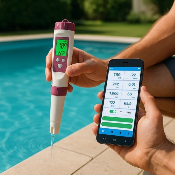 Digitaler Pooltester - pH- und Chlor-Messgerät für einfache Wasseranalyse