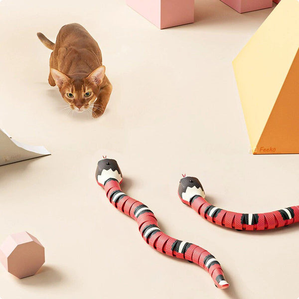 Interaktives Smart-Sensor-Schlangenspielzeug für Katzen