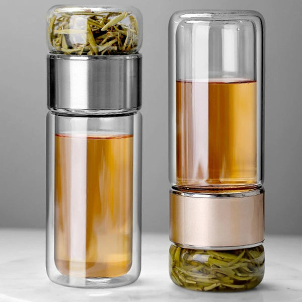 430ml Borosilikatglas Doppelwandiger Tee-Infuser