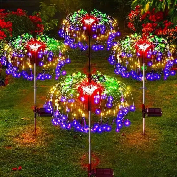 Feuerwerk-Lichterketten für die Außendekoration im Garten