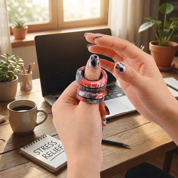 Magnetisches Fidget-Ring-Spinner-Set zur Stressbewältigung