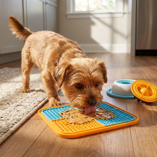 Lick-Mat für Katzen und Hunde zur langsamen Futteraufnahme