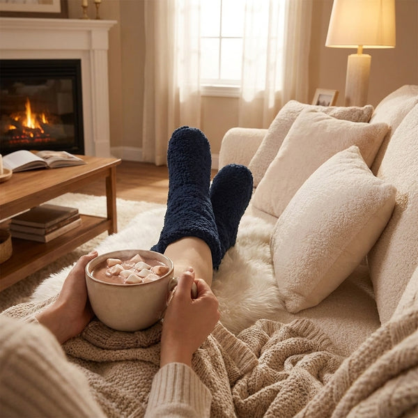 Warme Winter-Plüschsocken für den Innenbereich