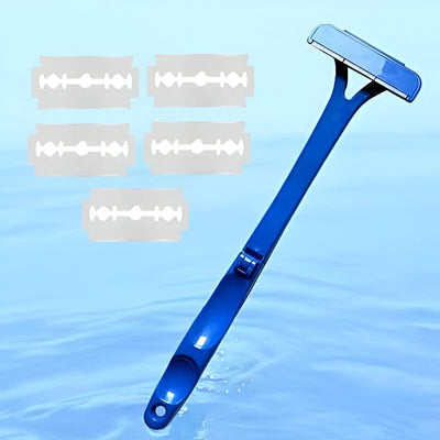 Ergonomischer Rückenrasierer mit verlängertem Griff für Männer