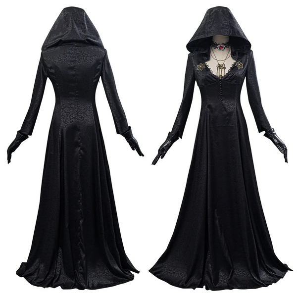 Offizielles Evil Village Cosplay-Kostüm der Vampir-Dame